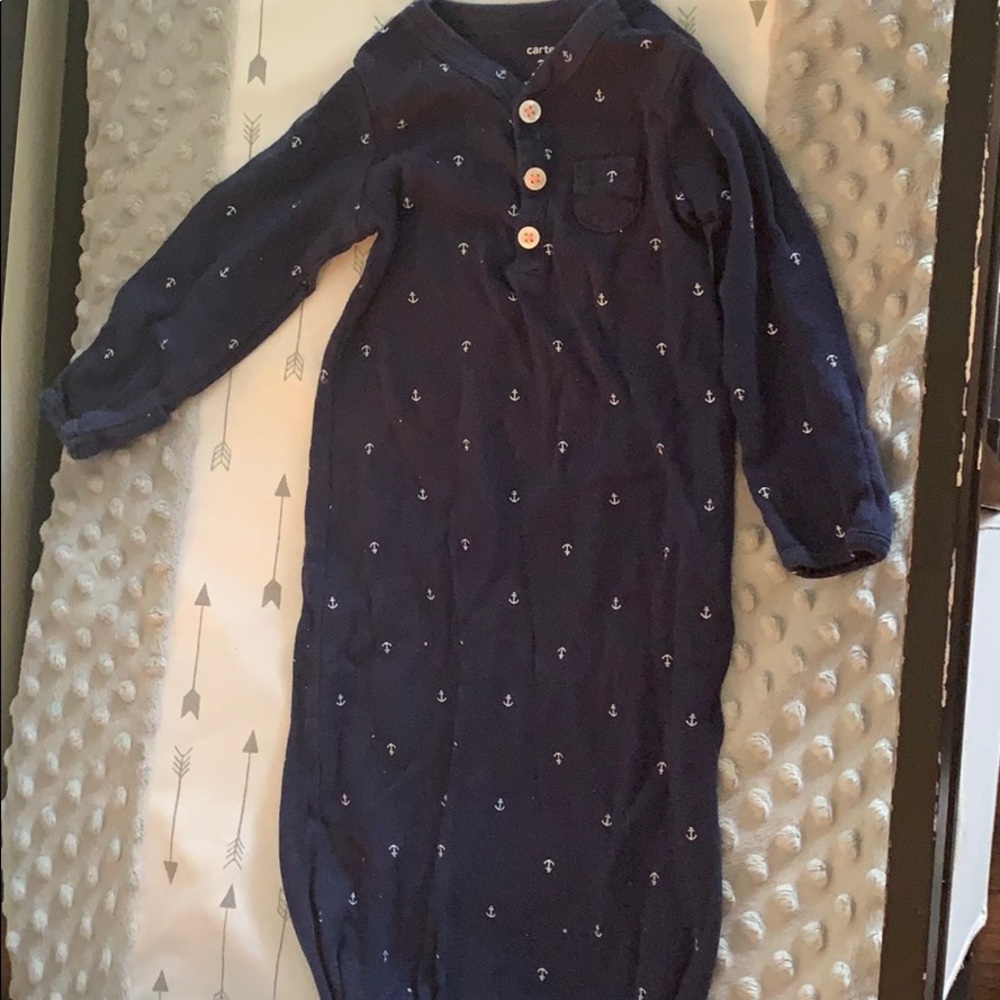 Carters blue sailor baby swaddle